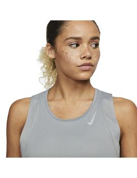 Camiseta Mujer Nike Df Race Gris