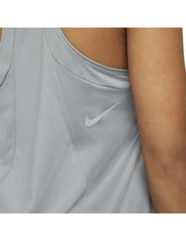 Camiseta Mujer Nike Df Race Gris