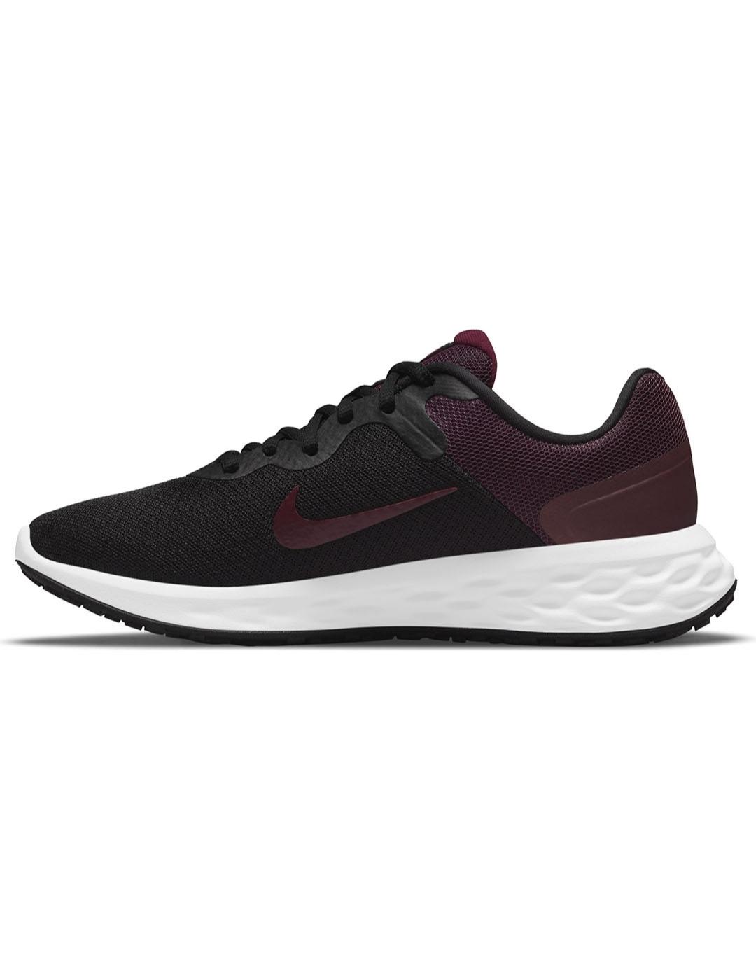 Zapatilla Mujer Nike Revolution Negra Granate