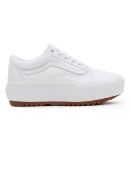 Zapatilla Mujer Vans Old Skool Stacked Blanca