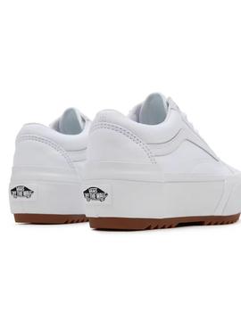 Zapatilla Mujer Vans Old Skool Stacked Blanca