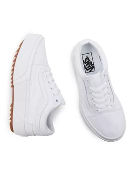 Zapatilla Mujer Vans Old Skool Stacked Blanca