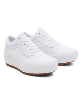 Zapatilla Mujer Vans Old Skool Stacked Blanca