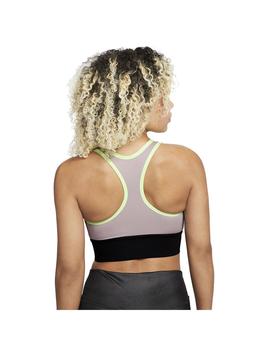 Top Mujer Nike Dri-FIT Swoosh  Lila Verde