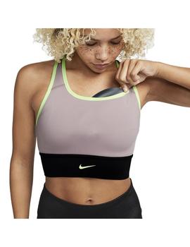 Top Mujer Nike Dri-FIT Swoosh  Lila Verde