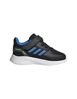 Zapatilla Niño adidas Runfalcon 2.0 Negra Azul