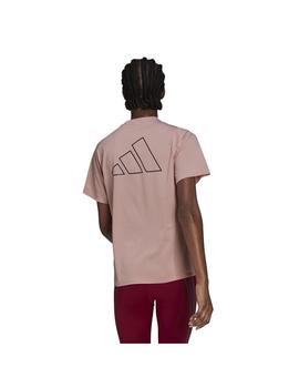 Camiseta Mujer adidas Run Icons Running Rosa