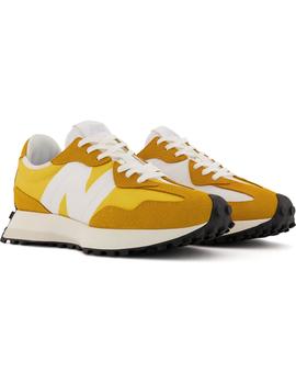 Zapatilla Mujer New Balance 327 Mostaza Blanca