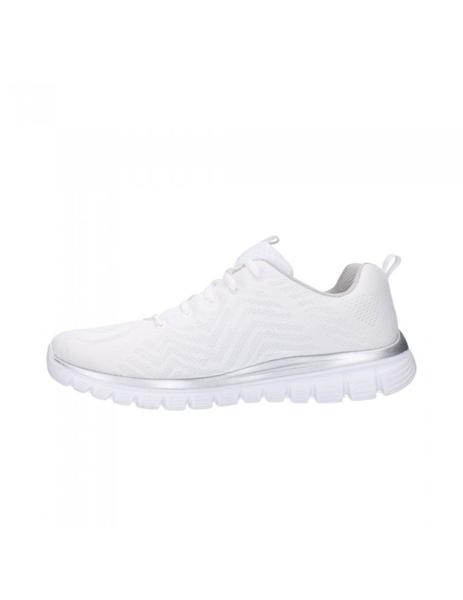 Mujer Skechers Graceful Blanco/Plata