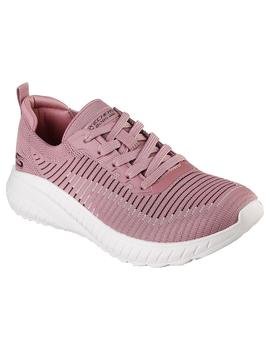 Zapatilla Mujer Skechers Bobs Squad Rosa