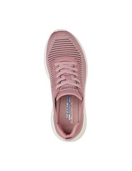 Zapatilla Mujer Skechers Bobs Squad Rosa