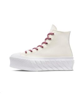 Zapatilla Mujer Converse All star Lift 2X Hi Crema