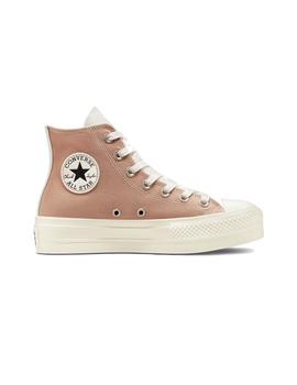 Zapatilla Mujer Converse Ctas Hi Hemp Marron Beige