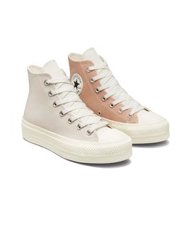 Zapatilla Mujer Converse Ctas Hi Hemp Marron Beige