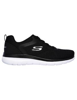 Zapatilla Mujer Skechers Bountiful Negro/Blanco