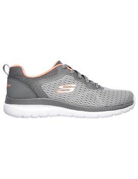 Zapatilla Mujer Skechers Bountiful-Q Gris