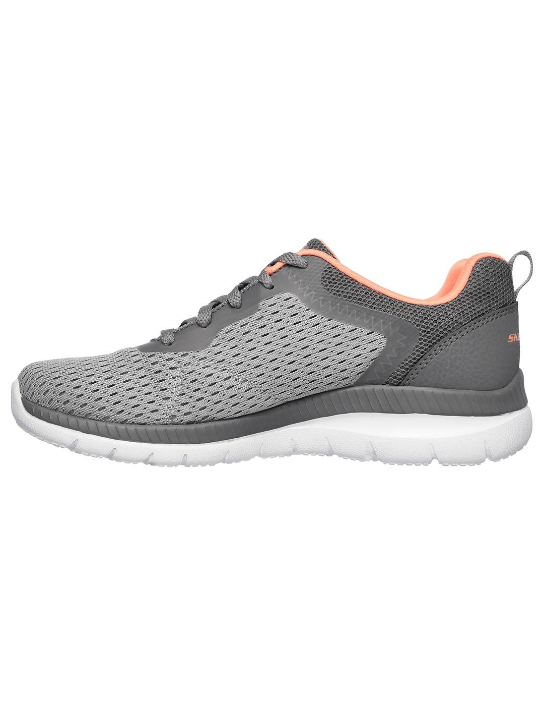 Zapatilla Mujer Skechers Bountiful-Q Gris