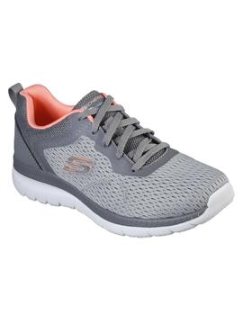 Zapatilla Mujer Skechers Bountiful-Q Gris