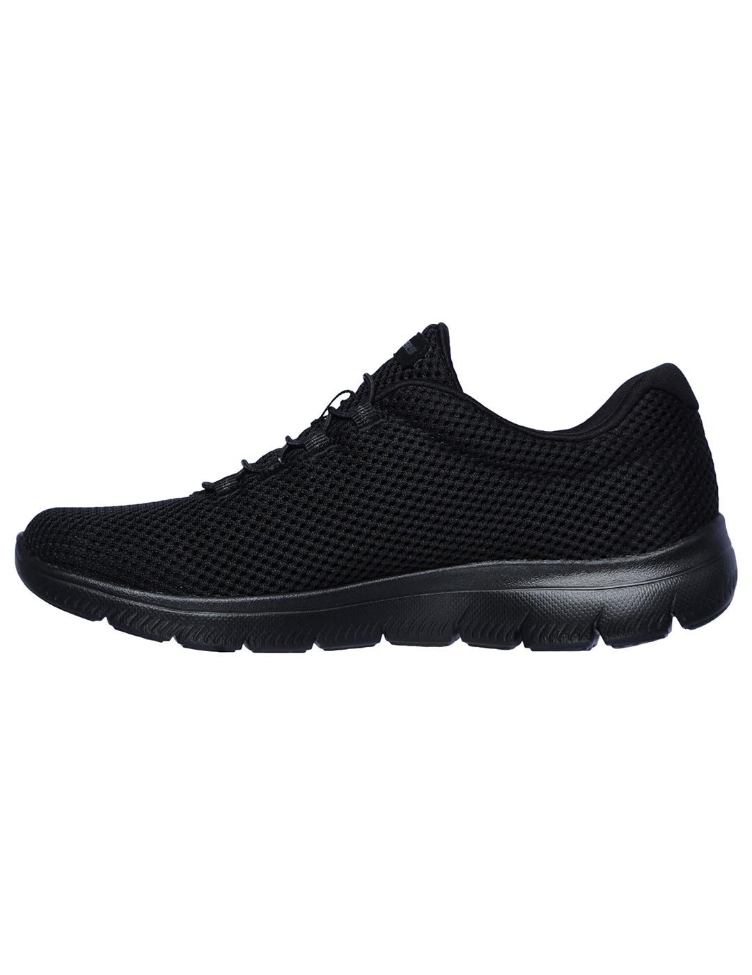 Zapatilla Mujer Skechers Summits Negro