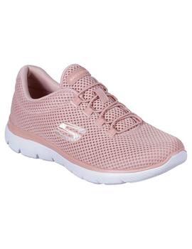 Zapatilla Mujer Skechers Summits Rosa