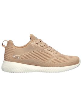 Zapatilla Mujer Skechers Bobs Squad Nude