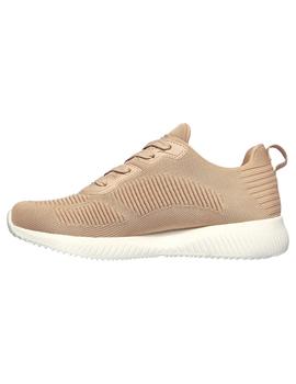 Zapatilla Mujer Skechers Bobs Squad Nude