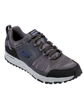 Zapatilla Hombre Skechers Escape Plan Gris Oscuro