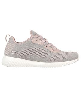 Zapatilla Mujer Skechers Bobs Squad Lila