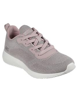 Zapatilla Mujer Skechers Bobs Squad Lila