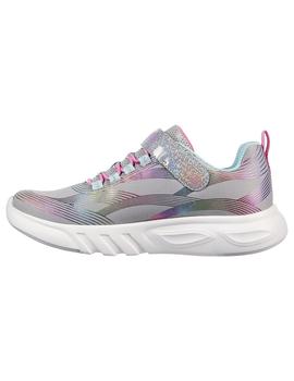 Zapatilla Niña Skechers Glow-Brites Gris/Rosa