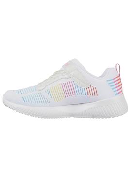 Zapatilla Unisex Skechers Bobs Squad Blanco