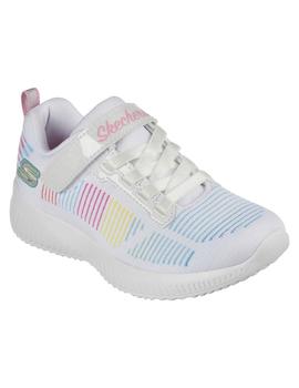 Zapatilla Unisex Skechers Bobs Squad Blanco