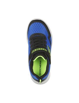 Zapatilla Niño SKechers Microspec Max-Torvix Azul/Negro