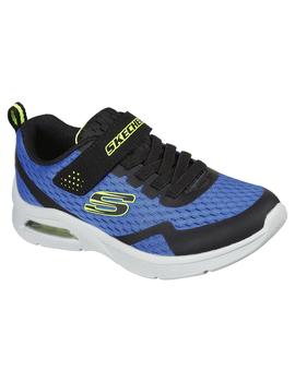 Zapatilla Niño SKechers Microspec Max-Torvix Azul/Negro