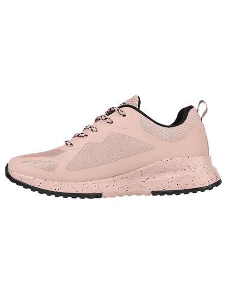 Antagonista Muerto en el mundo Paralizar Zapatilla Mujer Skechers Bobs Sport Squad 3 Rosa