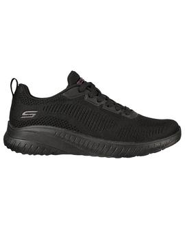 Zapatilla Mujer Skechers Bobs Squad Chaos Negro