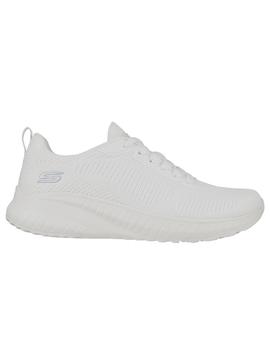 Zapatilla Mujer Skechers Bobs Squad Chaos Blanco