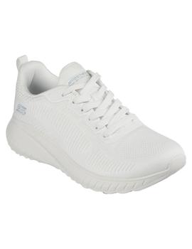 Zapatilla Mujer Skechers Bobs Squad Chaos Blanco