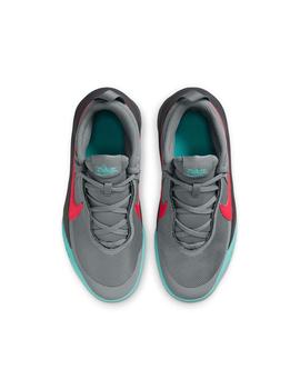 Zapatilla Niño Nike Team Hustle Gris Roja Azul