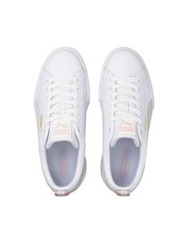 Zapatilla Mujer Puma Mayze Lth Blanca Beige Rosa