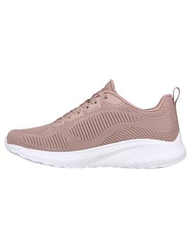 Zapatilla Mujer Skechers Bobs Squad Chaos Rosa