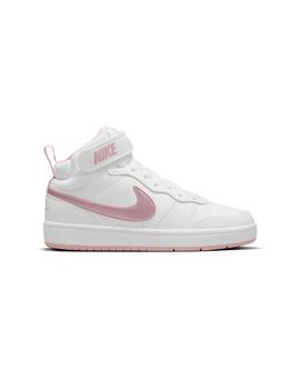 Zapatilla Niña Nike Court Borough Blanca Rosa