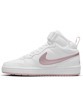 Zapatilla Niña Nike Court Borough Blanca Rosa