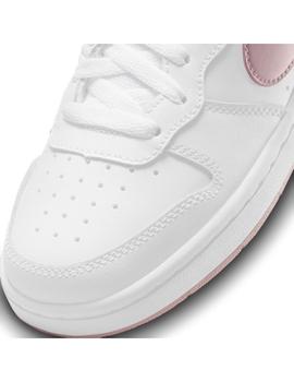 Zapatilla Niña Nike Court Borough Blanca Rosa