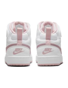 Zapatilla Niña Nike Court Borough Blanca Rosa