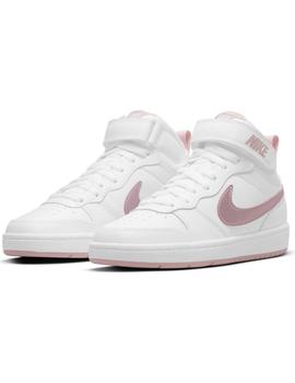Zapatilla Niña Nike Court Borough Blanca Rosa