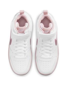 Zapatilla Niña Nike Court Borough Blanca Rosa