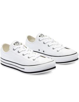 Zapatilla Niña Converse Leather Eva All Star Low Top Plat