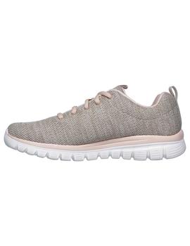 Zapatilla Mujer Skechers Graceful Beige