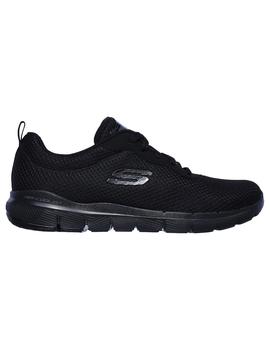 Zapatilla Skechers Flex Appeal 3.0 Negra Mujer